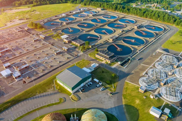 Wasseraufbereitung in einer Kläranlage
